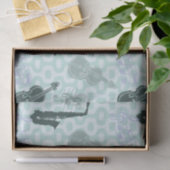 Sax en violen patroon tissuepapier (Geschenk)