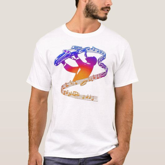 Sax is een mooi ding. t-shirt (Voorkant)