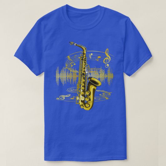 Sax Jazz Music Saxofonist Instrument Saxofone T-shirt (Design voorkant)