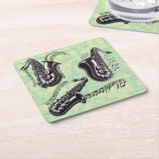 Sax Kartonnen Onderzetters (Schuin)