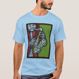 Sax Man Mannen T-Shirt