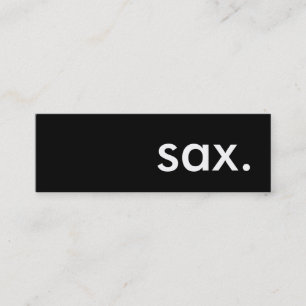 sax. mini visitekaartje