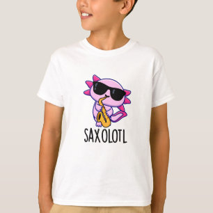 Sax-olotl Grappige Saxofoon Woordspelingen T-shirt