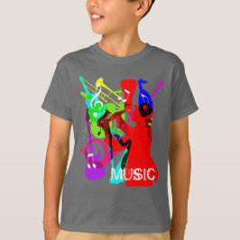 Sax Player Musical Instrument Medley Music Grafisc T-shirt
