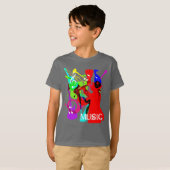 Sax Player Musical Instrument Medley Music Grafisc T-shirt (Voorkant volledig)