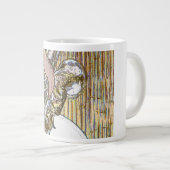 sax speler posterized saxophone golden grote koffiekop (Voorkant rechts)