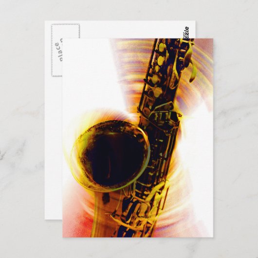 Sax Spin 1 Briefkaart (Voorkant / Achterkant)