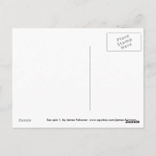 Sax Spin 1 Briefkaart (Achterkant)