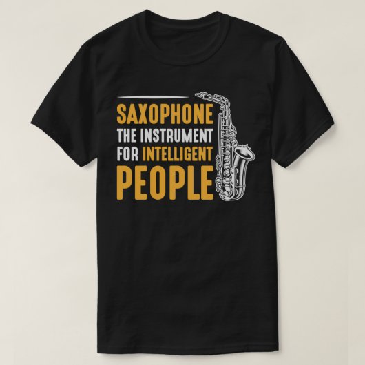 Saxafone Musical Instrument Sax Player T-shirt (Design voorkant)