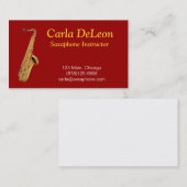 SaxafonVisitekaartje Visitekaartje (Voorkant / Achterkant)