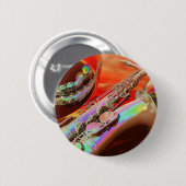 Saxaphone by Lenny Ronde Button 5,7 Cm (Voorkant /achterkant)