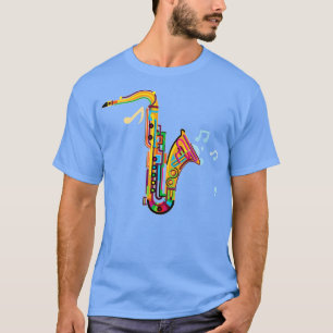 Saxaphone Funny Gifts Musical Instrument T-shirt