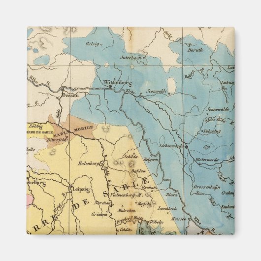 Saxe mineralogique magneet (Voorkant)