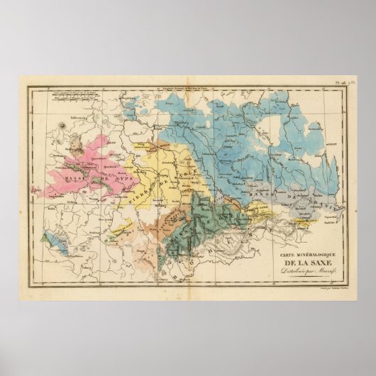 Saxe mineralogique poster (Voorkant)
