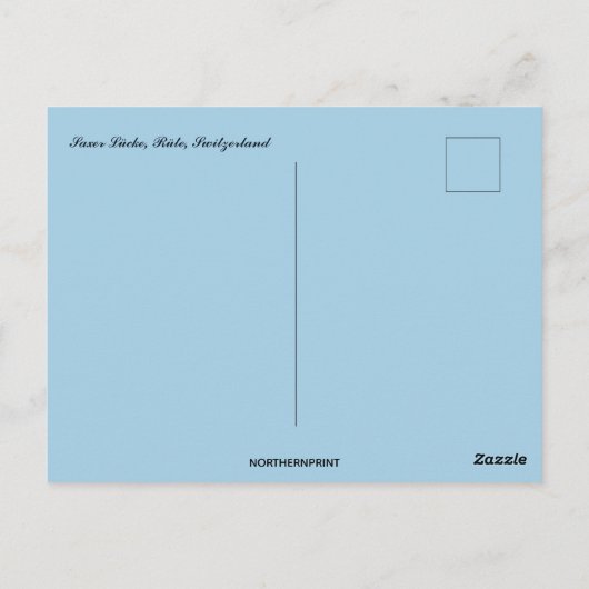 Saxer Lücke Rüte Zwitserland Briefkaart (Achterkant)