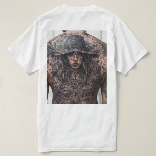 "Saxi Serenade: Groove in Style T-Shirt" T-shirt (Design achterkant)