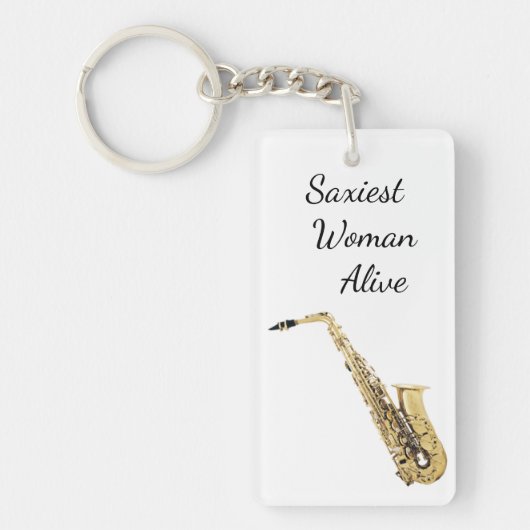Saxiest Saxophone Keychain (Voorkant)