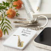 Saxiest Saxophone Keychain (Voorkant Rechts)