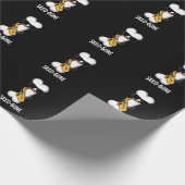 Saxo-bone Grappig bot grappig muziek woordspeling  Cadeaupapier (Hoek)