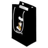 Saxo-bone Grappig bot grappig muziek woordspeling Klein Cadeauzakje (Voorkant Gekanteld)