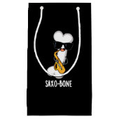 Saxo-bone Grappig bot grappig muziek woordspeling  Klein Cadeauzakje (Voorkant)