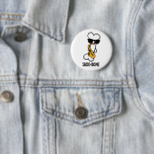 Saxo-bone Grappig bot grappig muziek woordspeling Ronde Button 5,7 Cm (In situ)
