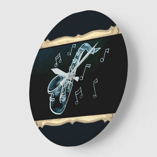 saxofon en Muzieknoten Grote Klok (Hoek)