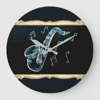 saxofon en Muzieknoten