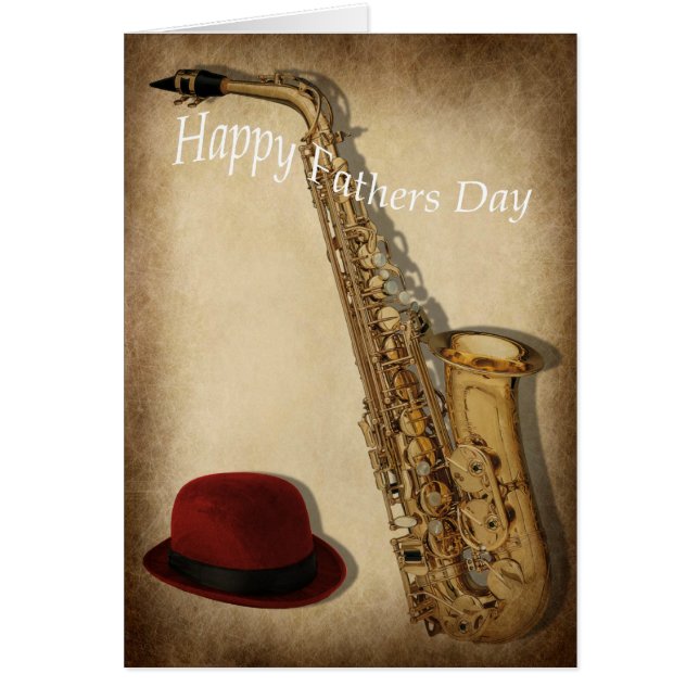 Saxofon en pet (Voorkant)