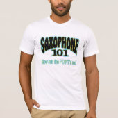 Saxofone 101 t-shirt (Voorkant)