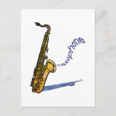 Saxofone Briefkaart (Voorkant)