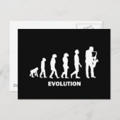 Saxofone Briefkaart (Voorkant / Achterkant)