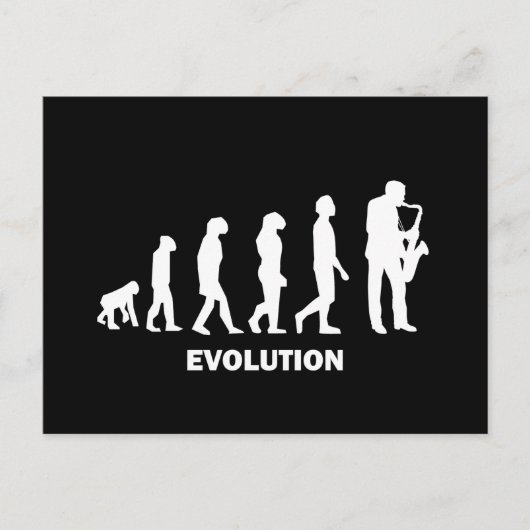 Saxofone Briefkaart (Voorkant)