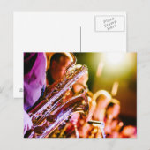 Saxofone Briefkaart (Voorkant / Achterkant)