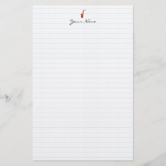 Saxofone Briefpapier (Voorkant)