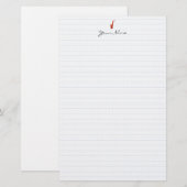 Saxofone Briefpapier (Voorkant / Achterkant)