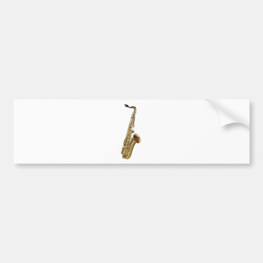 Saxofone Bumpersticker (Voorkant)