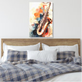 Saxofone Canvas Afdruk (Insitu (Slaapkamer))