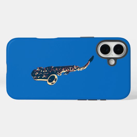 Saxofone Case-Mate iPhone Case (Achterkant (horizontaal))