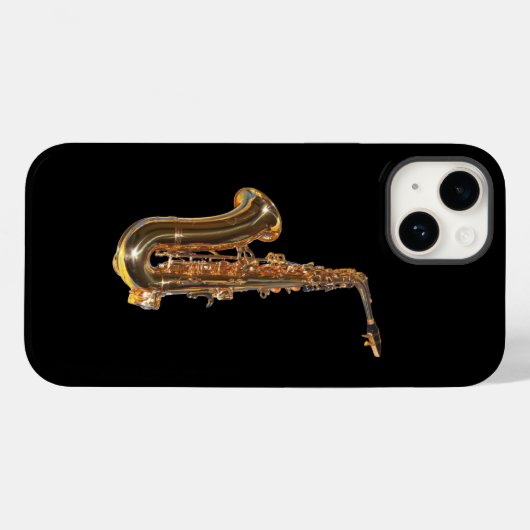 Saxofone Case-Mate iPhone Case (Achterkant (horizontaal))