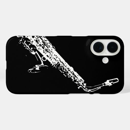 Saxofone Case-Mate iPhone Case (Achterkant (horizontaal))
