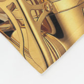 Saxofone en muzieknoot Saxophonist Musiciaanse ban Fleece Deken (Hoek)