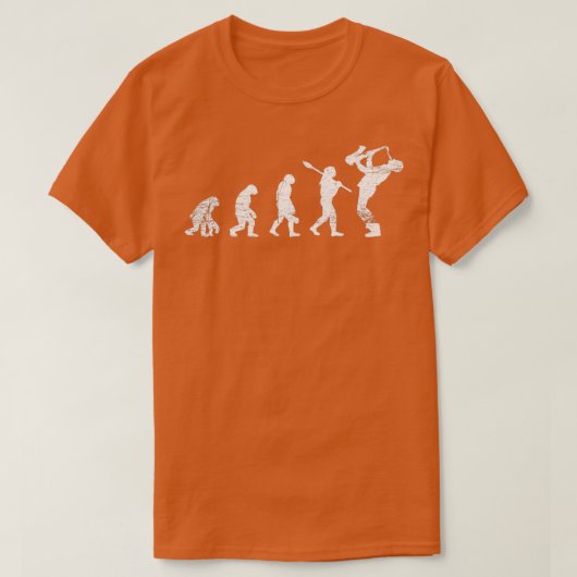 Saxofone Evolution T-shirt (Design voorkant)