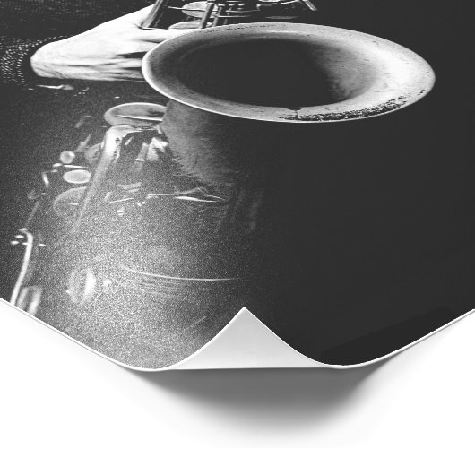 Saxofone Foto Afdruk (Hoek)