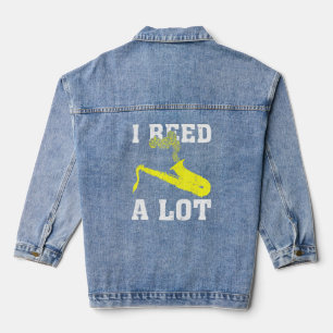 Saxofone I Reed a veel saxofonist Denim Jacket