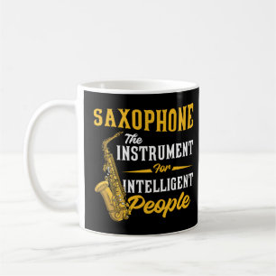 Saxofone Instrument for Intelligent People Saxoph Koffiemok