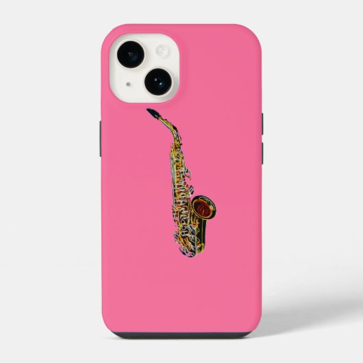 Saxofone iPhone Hoesje (Achterkant)