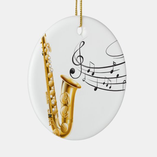 Saxofone Keramisch Ornament (Rechts)