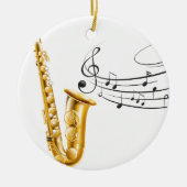 Saxofone Keramisch Ornament (Voorkant)