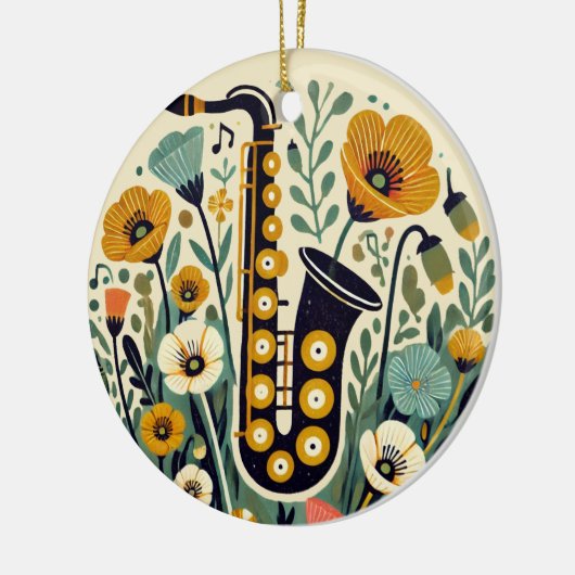 Saxofone Keramisch Ornament (Links)